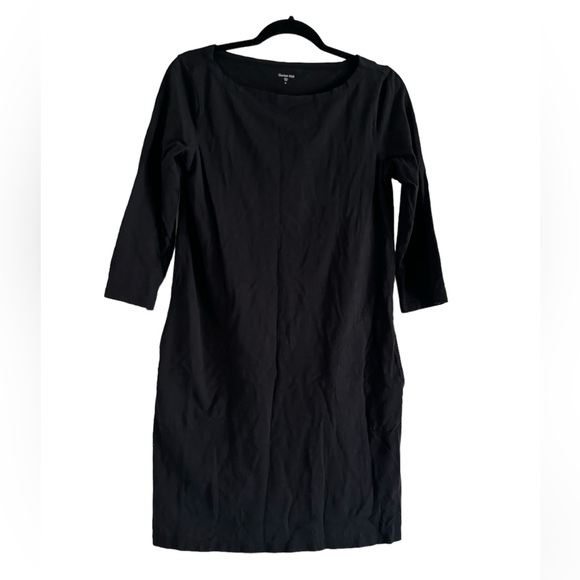 Garnet Hill Essential Three-Quarter-Sleeve Linen Dress. Size 4 - Picture 2 of 8